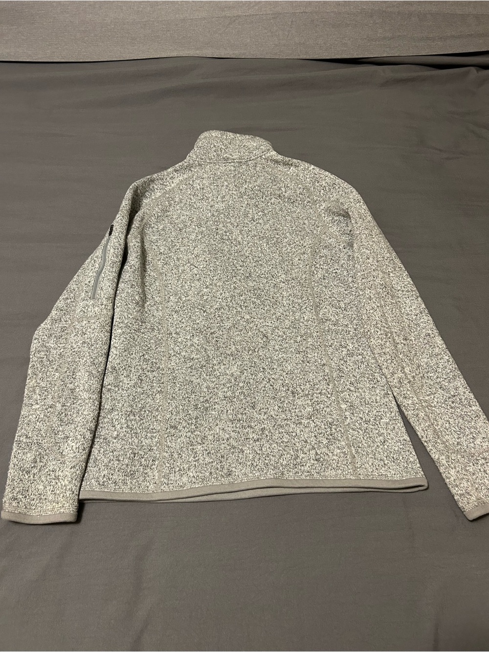Patagonia Gray Marled Half-Zip Turtleneck Sweater - Picture 3 of 3